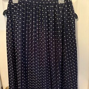 Navy Polka Dot Skirt‎